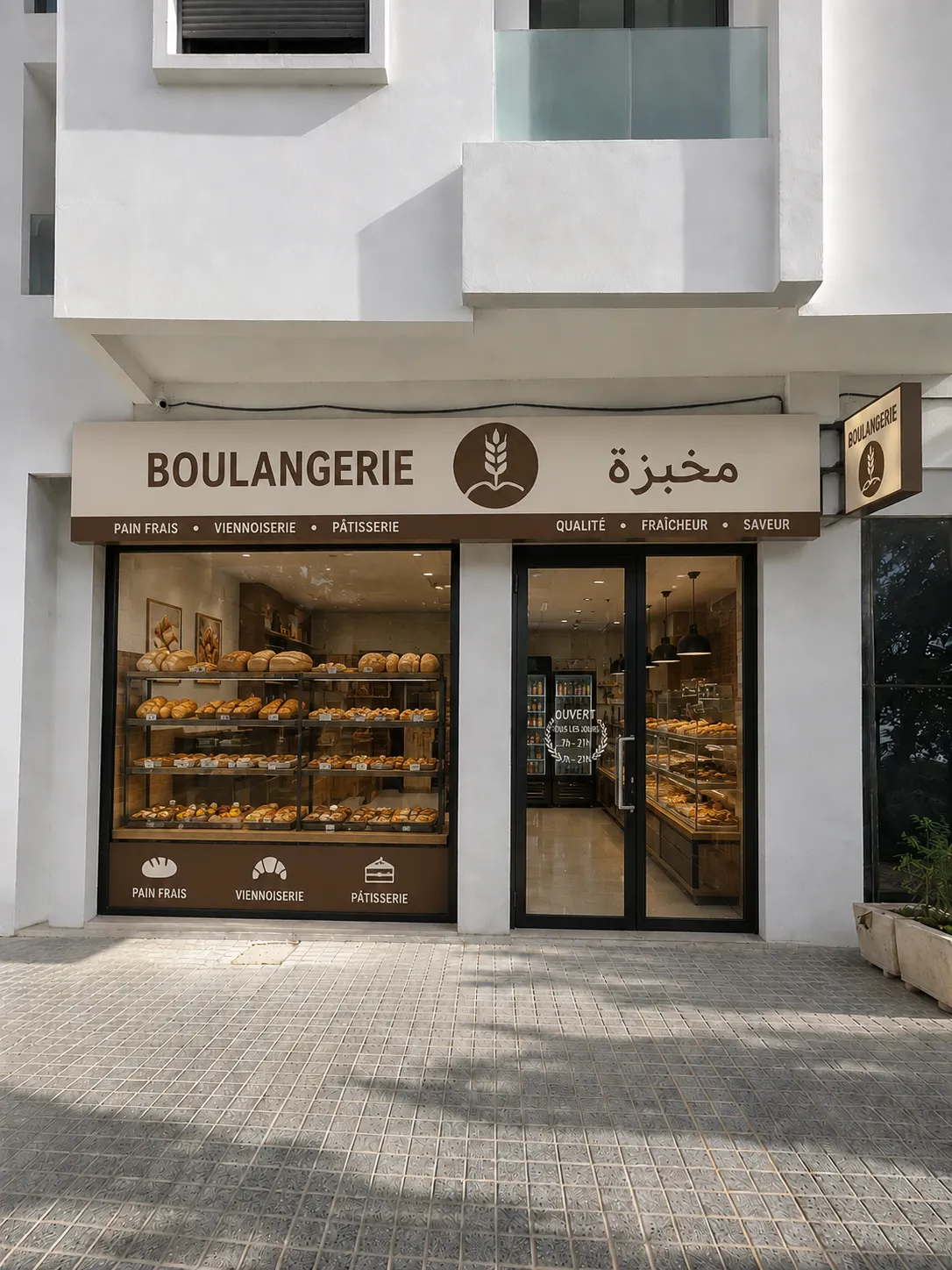 Projection du local 2 en boulangerie