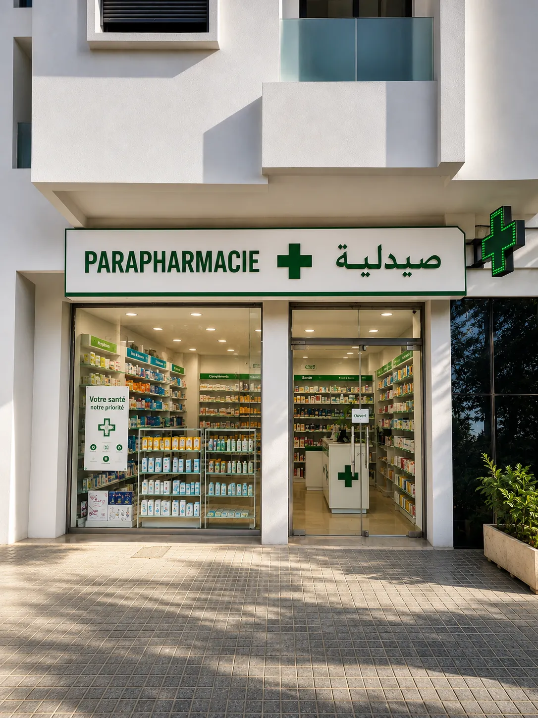 Projection du local 2 en pharmacie